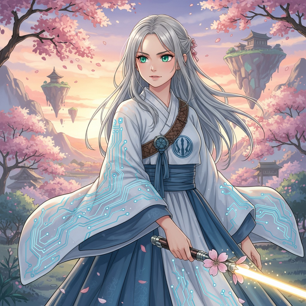 Rey Skywalker Anime Girl