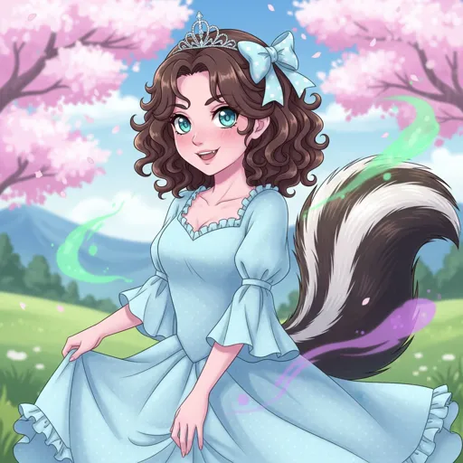 Gassy Skunk Anime Girl