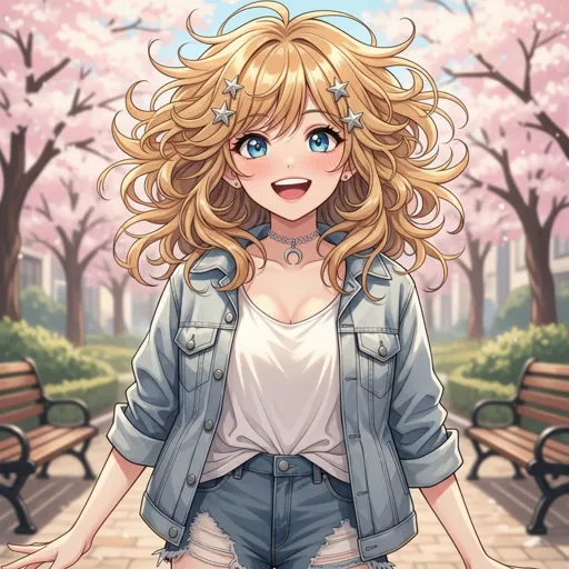 Messy Hair Anime Girl